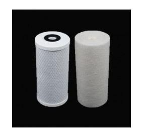 Pack BlueDuo Standard - Cartouche Spun 1µ + Cartouche Charbon Actif en Bloc - Big Blue Double 10