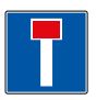 Panneau de signalisation type CK 13 - Impasse - Dimensions de 500 à 1050 mm et supports variés_0