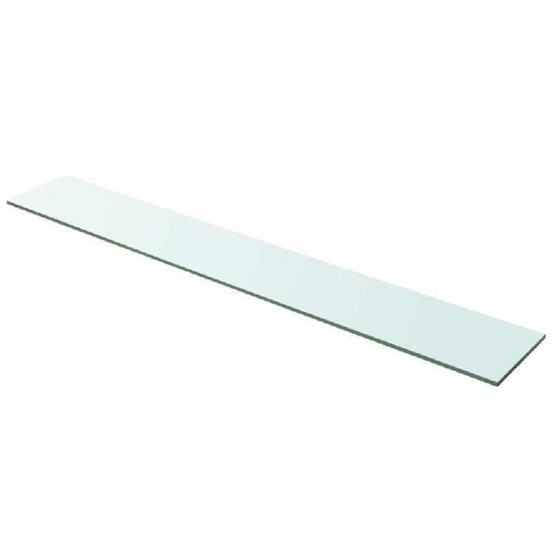 Panneau en verre trempé transparent pour étagère - 100 x 15 cm - Réf. 2702208/2_0