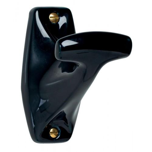 PATÈRE EN PORCELAINE DE LIMOGES 1930 - HAUTEUR 97 MM - NOIR MÉRIGOUS