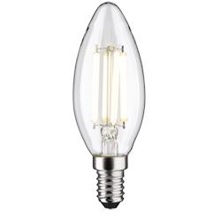 Paulmann Eco-Line Filament 230 V Bougie LED E14 840lm 4W 4000K  Clair 29203 - blanc verre 29203_0