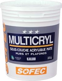 Peinture acrylique - Sous-couche mate blanche pour murs et plafonds - Application brosse, rouleau ou Airless_0