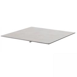 Oviala Business Plateau de table stratifié 70x70 cm béton gris clair opera - Oviala - gris métal 107231_0