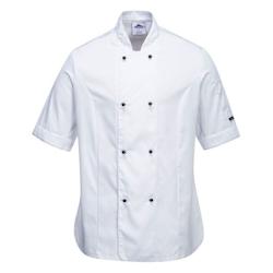 Portwest - Veste de Chef manches courtes pour femmes RACHEL Blanc Taille 2XL - XXL blanc 5036108318162_0