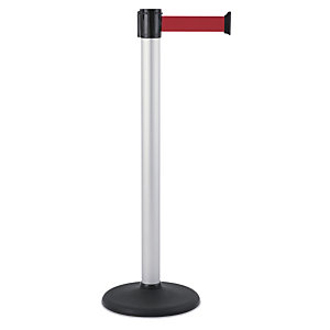 POTEAU À SANGLE ÉTIRABLE EN ALUMINIUM ANODISÉ