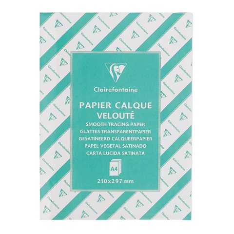 RAMETTE 500 CALQUES VELOUTÉ CLAIREFONTAINE A4 90 - 95 G - CLAIREFONTAINE