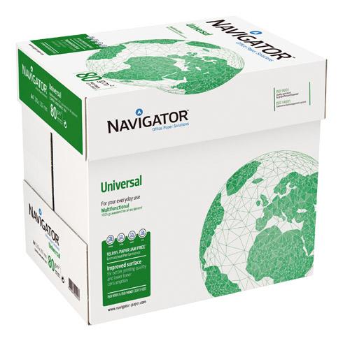 PAPIER A4 BLANC 80 G NAVIGATOR UNIVERSAL - BOÎTE DE 2500 FEUILLES