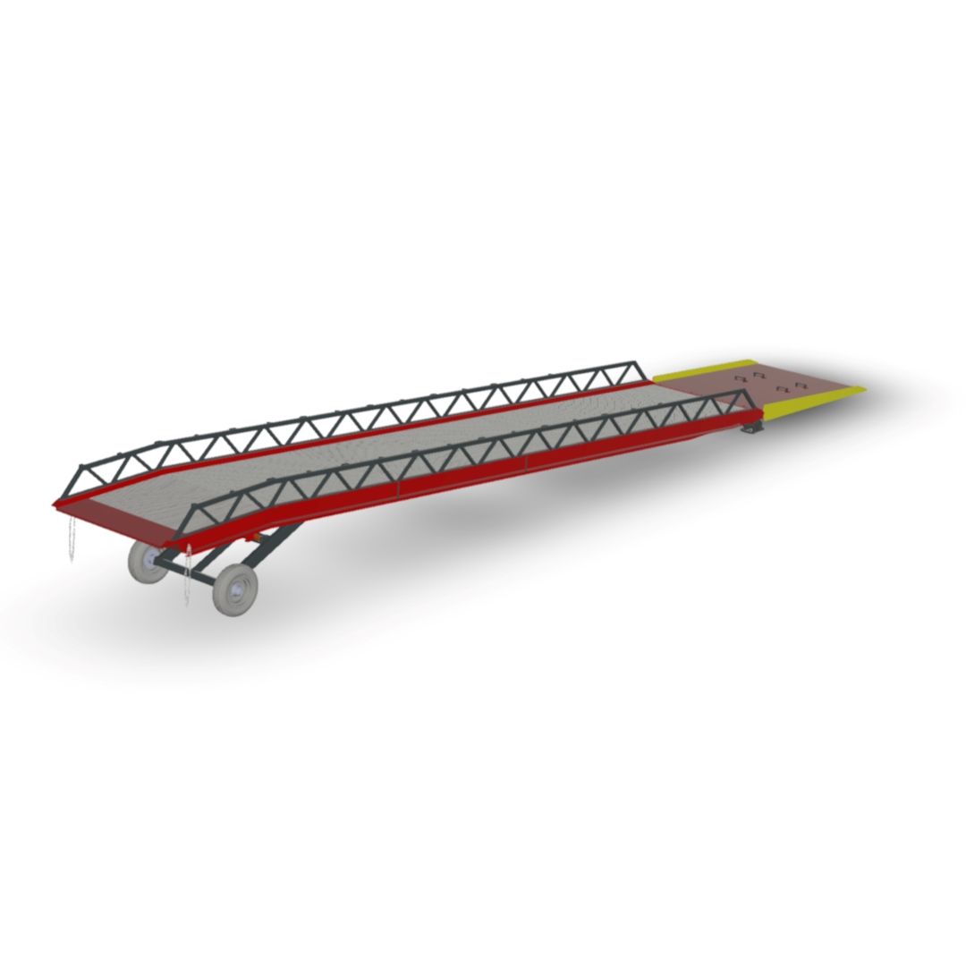 Rampe de chargement mobile EASY XL LS - ergonomique, pour transpalettes et gerbeurs - longueur 12.8m - capacité 8T à 20T_0