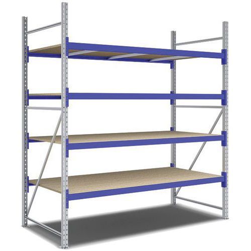 KIT RAYONNAGE DÉPART 2500X2200X1100 MM 4 NIVEAUX 2200 KG - BITO