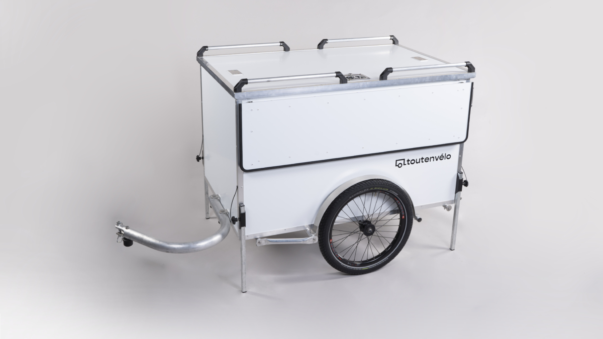 Remorque vélo caisson robuste, étanche et sécurisé, disponible en 6 tailles - Charge utile 150 kg_0