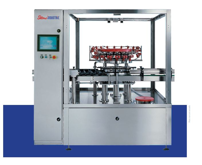 Rinceuse ou insuffleuse rotative de bouteilles neuves - cadence de 2 500 à 20 000 bouteilles/heure_0