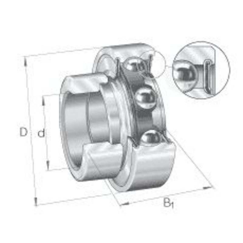 ROULEMENT PALIER RAE 20 NPPFA106 INA