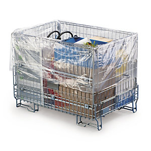 SACHET PLASTIQUE RECYCLÉ À SOUFFLETS TRANSPARENT 50 MICRONS RAJA 120 X 230 X 80 CM