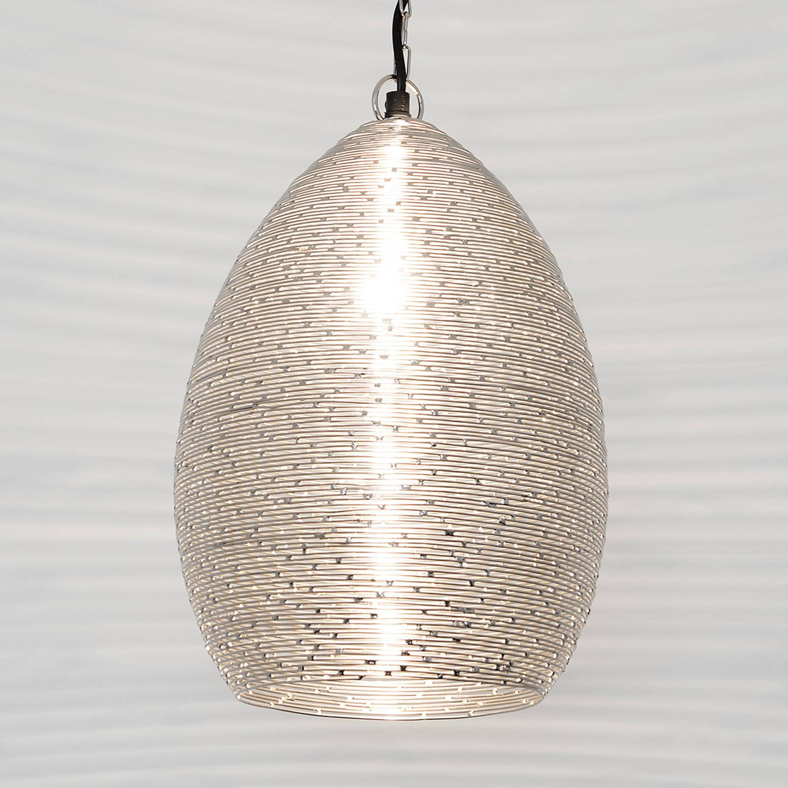 HOLLÄNDER SUSPENSION EN ACIER COLIBRI AVEC FINITION NICKELÉE