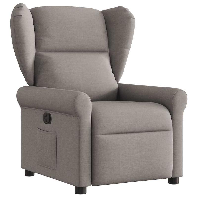 VidaXL Fauteuil inclinable Taupe Tissu Modèle Germelix - 4015663_0