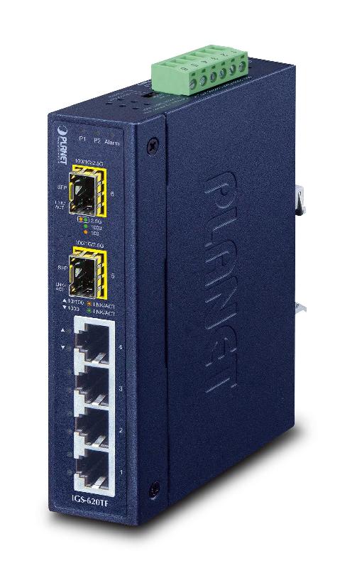 PLANET IGS-620TF - Commutateur réseau non-géré Gigabit Ethernet (10/100/1000) - 4 ports RJ-45 - 2 modules SFP - Capacité de commutation 18 Gbit/s_0
