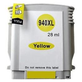 Cartouche jet d'encre compatible HP Officejet Pro 8000/8500/8500A - Yellow 28ml (C4909AE/N°940XL) - Écologique et économique_0