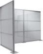 Cloison mobile Motus - aluminium, polypropylène opaque ou métal coloré_0
