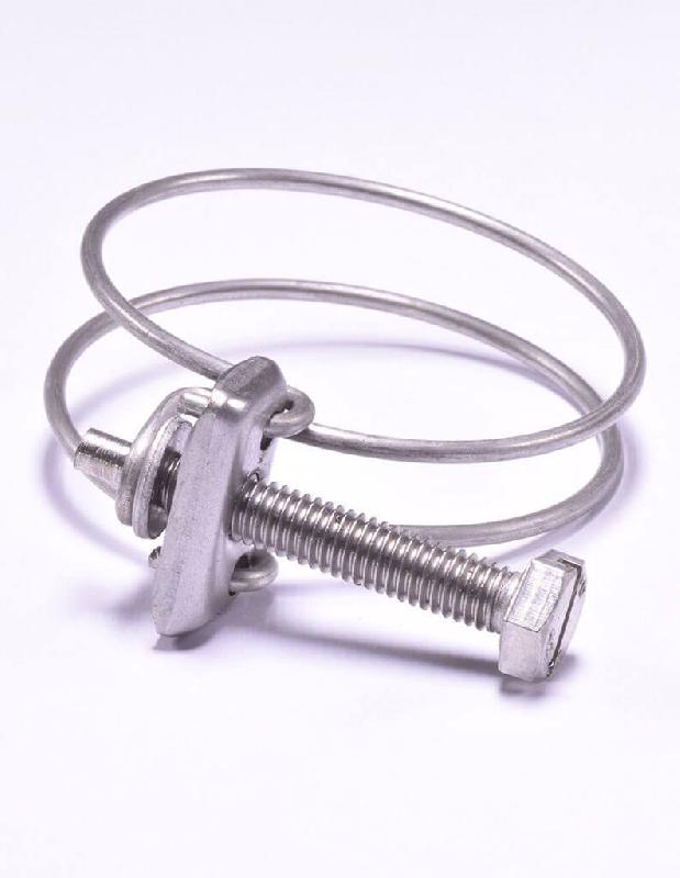 Collier de serrage inox à double fils 148-155 mm_0