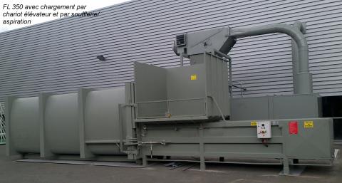 Compacteur poste fixe long FL 350 - Force 45 tonnes - Caisse 30m3_0