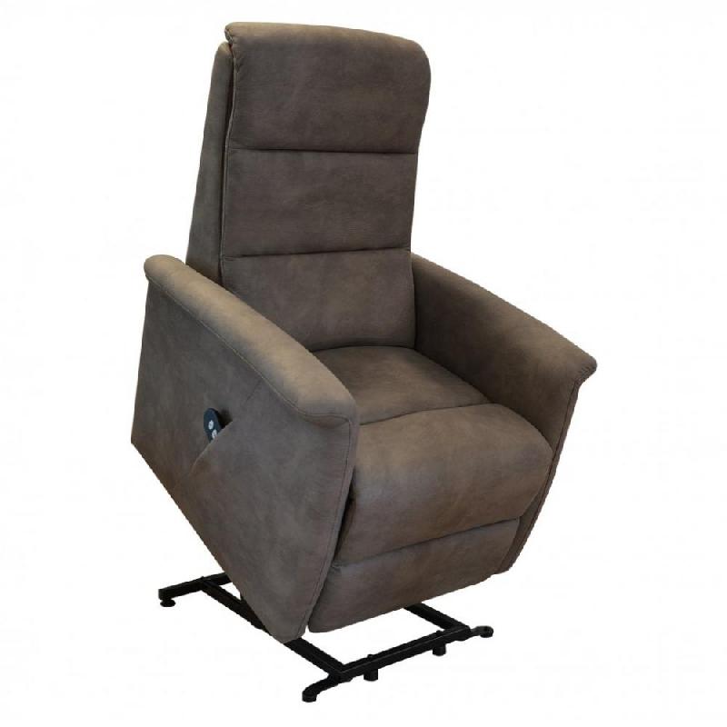 FAUTEUIL RELAX RELEVEUR ÉLECTRIQUE PERSAN MICROFIBRE BRUN TAUPÉ_0