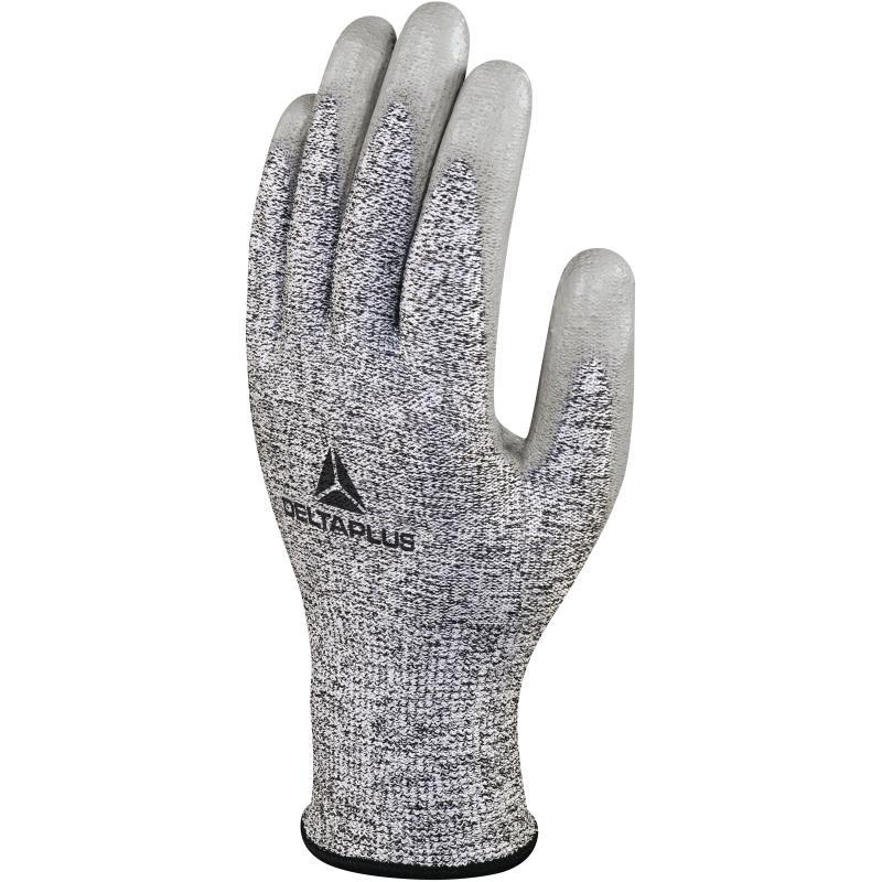 Gants anti-coupures ECONOCUT - paume enduite PU - jauge 13 - sachet de 3 paires - réf. VECUTD08G3_0