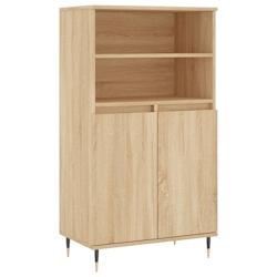 Helloshop26 - Buffet bahut commode armoire meuble de rangement organisateur cuisine salle de séjour salon haut sonoma 60 x 36 x 110 02_0034078 - 3000_0