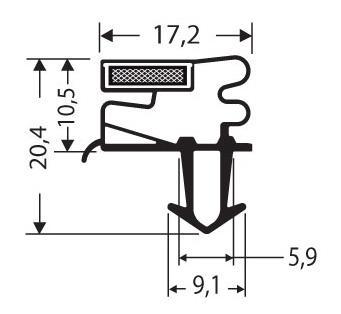 Joint pvc magnetique pour meubles frigos jpc-145_0