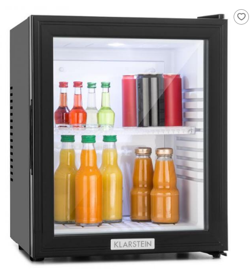 Minibar noir Klarstein MKS-12 - 24L, 38 cm, classe énergétique B, design élégant_0