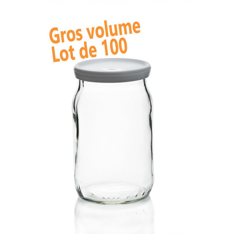 Pack pro : lot de 100 pots de yaourt 180 ml (150 grammes), capsules non comprises_0