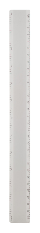 Règle en aluminium 30 cm - couleur argenté - poids léger 22,5 g_0