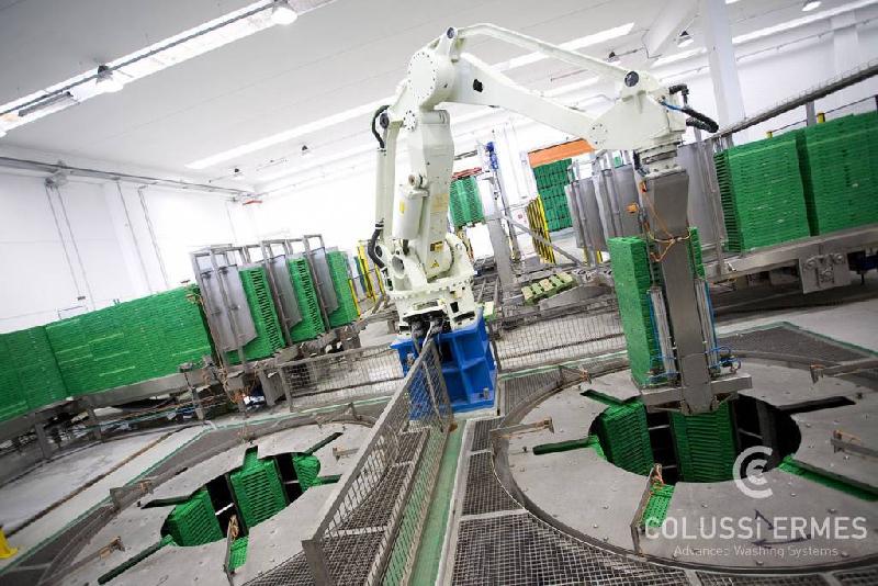 Sécheur à cassette avec centrifugeuse - Colussi Ermes - Séchage rapide et haute capacité jusqu'à 4200 caisses/heure_0