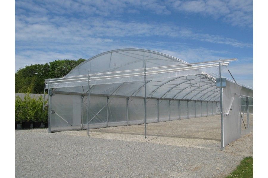 9.60 m optimum avec cheneaux - serre tunnel - serres val de loire - longueur 10 m_0