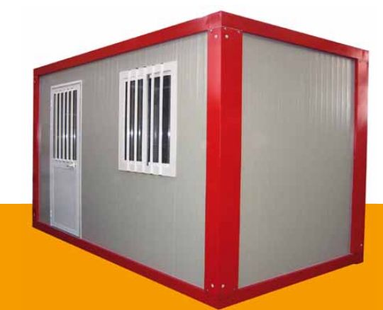 AIS-2 - Constructions modulaires Panelais - Dimensions 3840x2350 mm - Superficie 9,02 m² - Équipé d'un panneau aggloméré hydrofuge et revêtement de sol vinyle_0