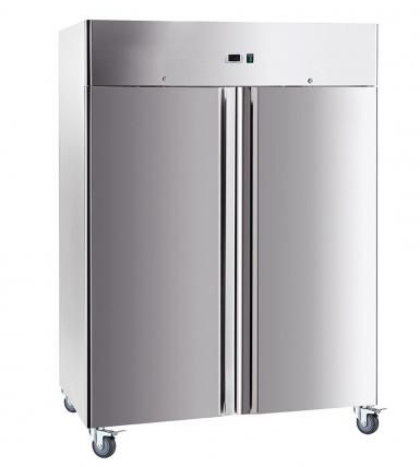 Armoire réfrigérée positive Bartscher 1400L - 2 portes - Inox - L 1480 x P 830 x H 2010 mm_0