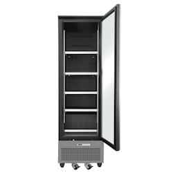 Armoire vitrine de congélation grande capacité, avec 1 porte - 600x760x2000 mm - 700 W 230/1V - 14056590 Eurast - noir multi-matériau 14056590_0