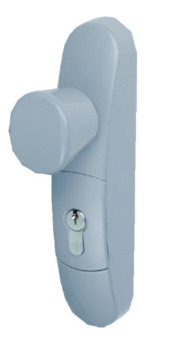 Demi ensemble réversible à bouton fixe pour cylindre profil européen argent - JPM - en3600-03-0a - 482446_0