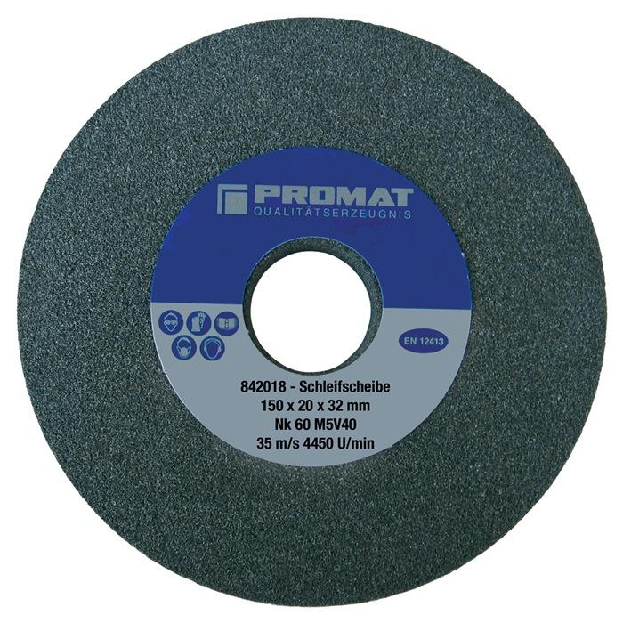 Disque pour tourets à  meuler D.150xl25x32mm 60 forme A corindon normal PROMAT_0