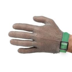 Gant de protection Niroflex en cotte de maille inox taille XS sangle verte - vert 3467310770011_0