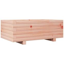 Helloshop26 - Jardinière bac lit surélevé plantes fleurs terrasse jardin 70 x 40 x 26,5 cm bois massif douglas marron 02_0037776 - 3000213957730_0