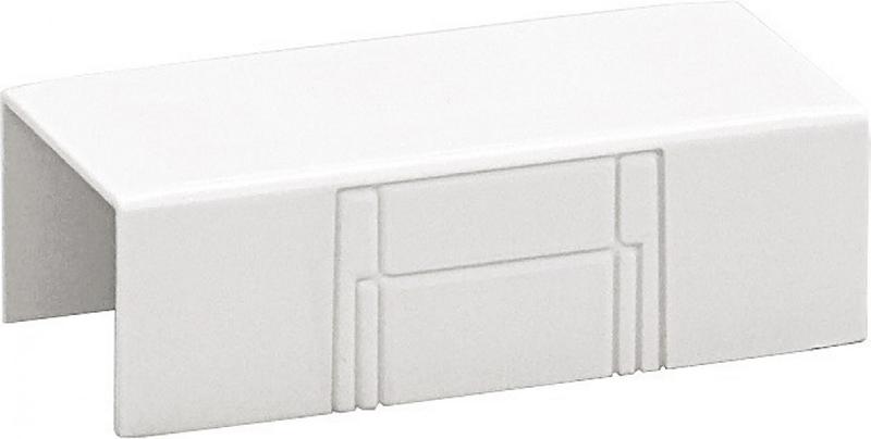 Lot de 4 tés blancs pour moulure - PVC - H. 3.2 x P. 1.1 cm - Normes NF EN 50085-2-1 et NF C 15-100_0