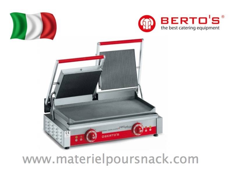 Panini double - Berto's PDL/LD - Plaques en fonte sablée - Fabrication italienne_0