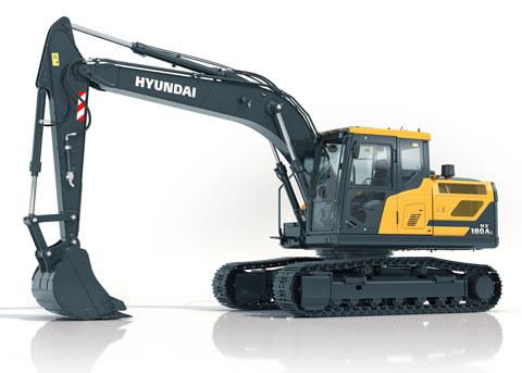 Pelle sur chenilles HYUNDAI HX180A L - 18 tonnes, moteur Stage V 115 kW (155 ch), cabine robuste_0