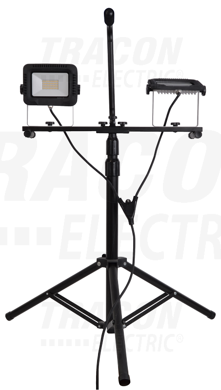 Projecteur led professionnel avec trépied rabattable, 2×2400lm_0