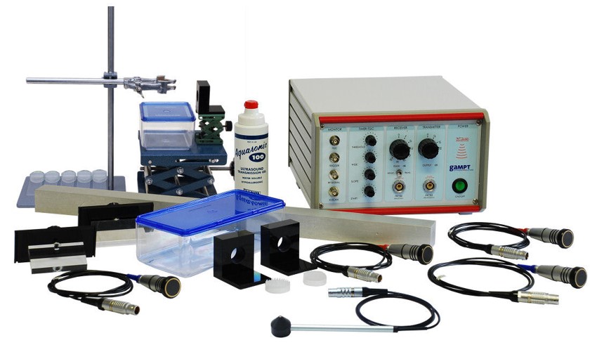 Systèmes d’analyse ultrasons didactiques et laboratoires - gamme de fréquence 1-5 MHz - signal impulsion Dirac 10-300 V_0