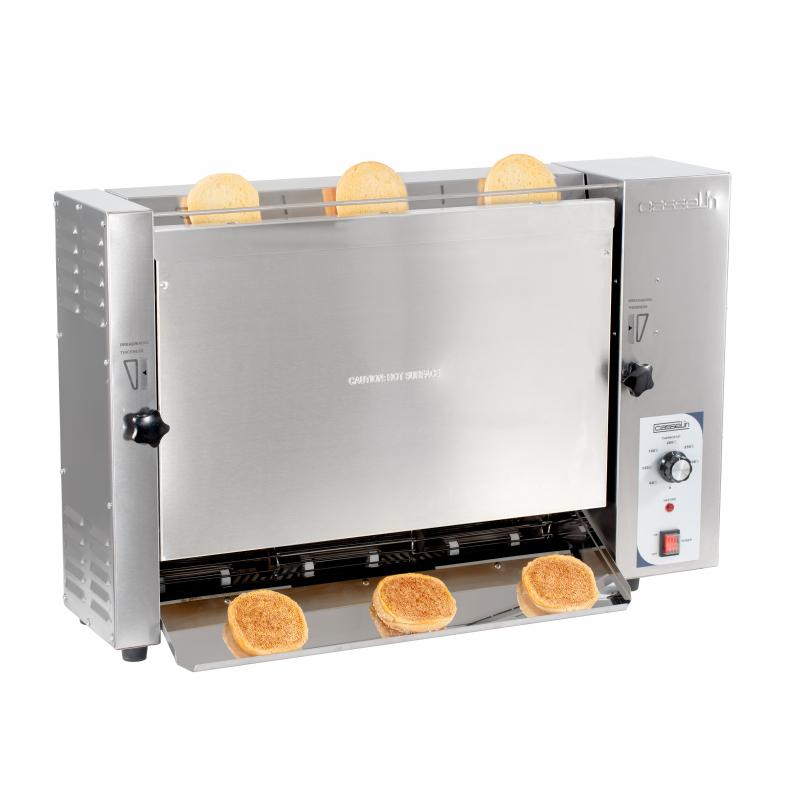 Toasteur convoyeur vertical CTV900 en acier inoxydable - 900 hamburgers par heure_0