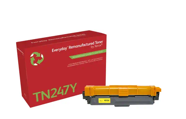 Toner remanufacturé Jaune Everyday¢ de Xerox compatible avec Brother TN247Y, Grande capacité_0