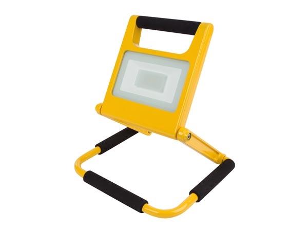 Projecteur de chantier rechargeable à LED - Design mince - 20 W - 4000 K - IP44 - Batterie Li-ion - 1200 lm_0