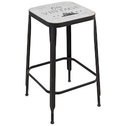 Aubry Gaspard - Tabouret haut - 36 x 36 x 59,5 - métal NTB2020_0