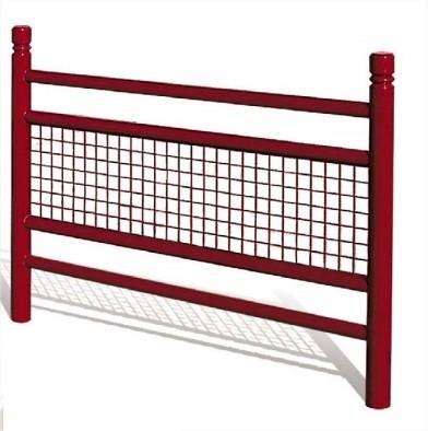 Barrière urbaine Linea City - grillagée avec 4ème lisse et pommeau City_0